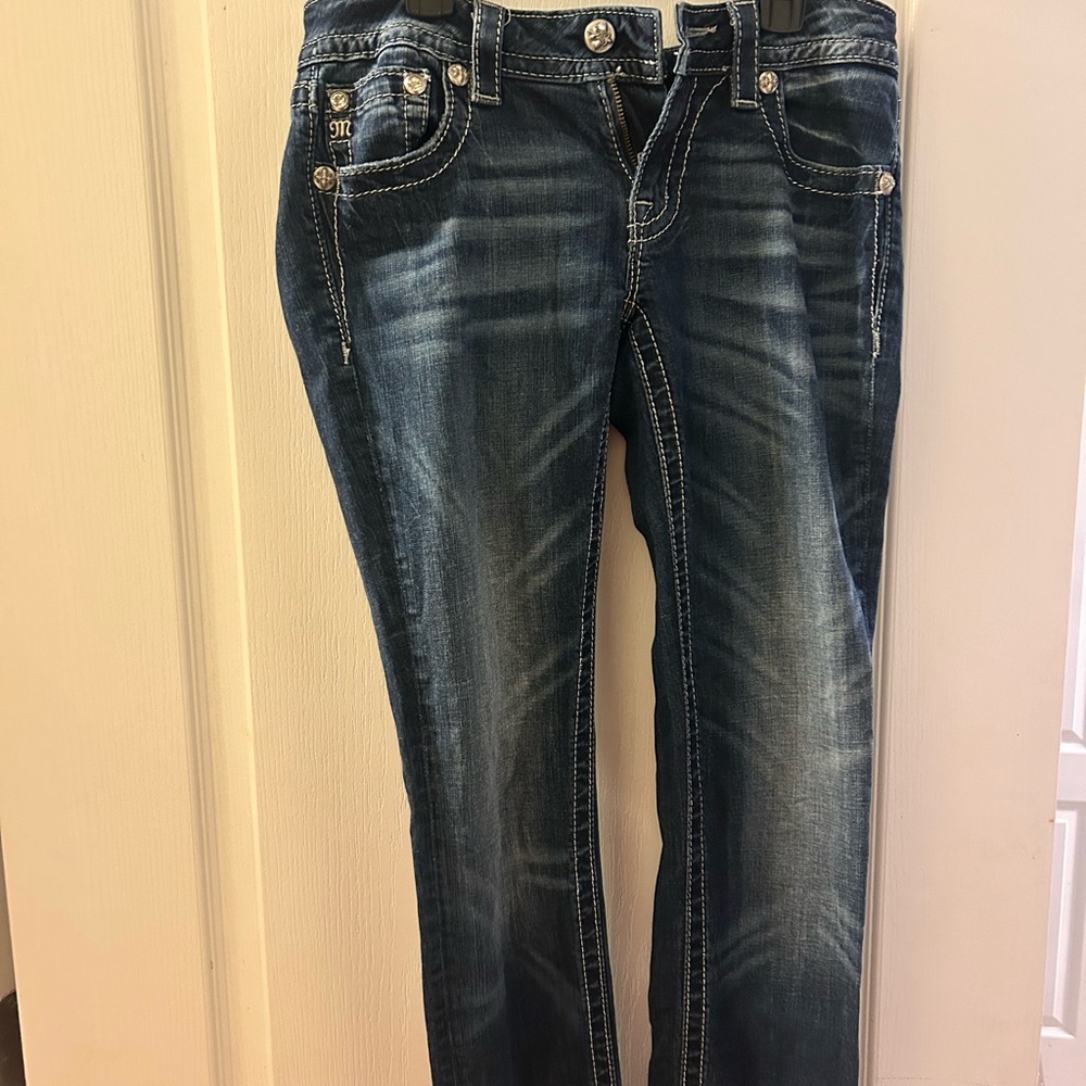 Miss Me Dark Blue Skinny Jeans
